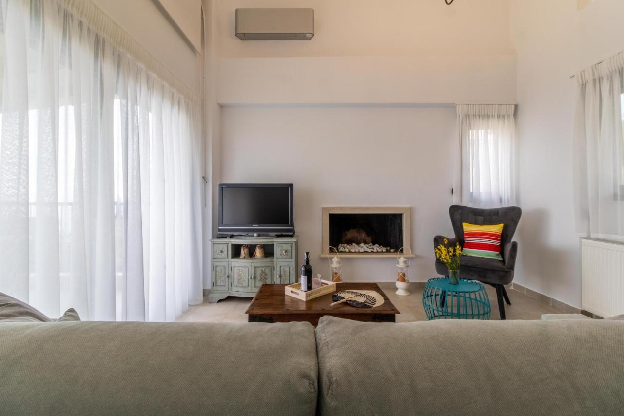 Sapphire Blue Villa Kalamítsi المظهر الخارجي الصورة